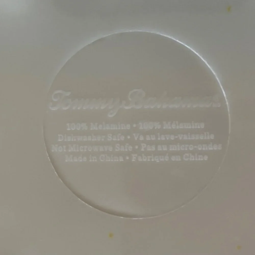 TOMMY BAHAMA Cream Swirl Melamine Serving Bowl 11